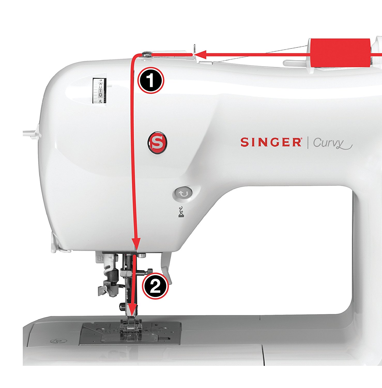 Singer 8770 Curvy 225-Stitch Computerized Sewing Machine - Sewing 